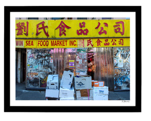 12” x 16” New York City art print. Original fine art photography. Chinatown Seafood Market 
