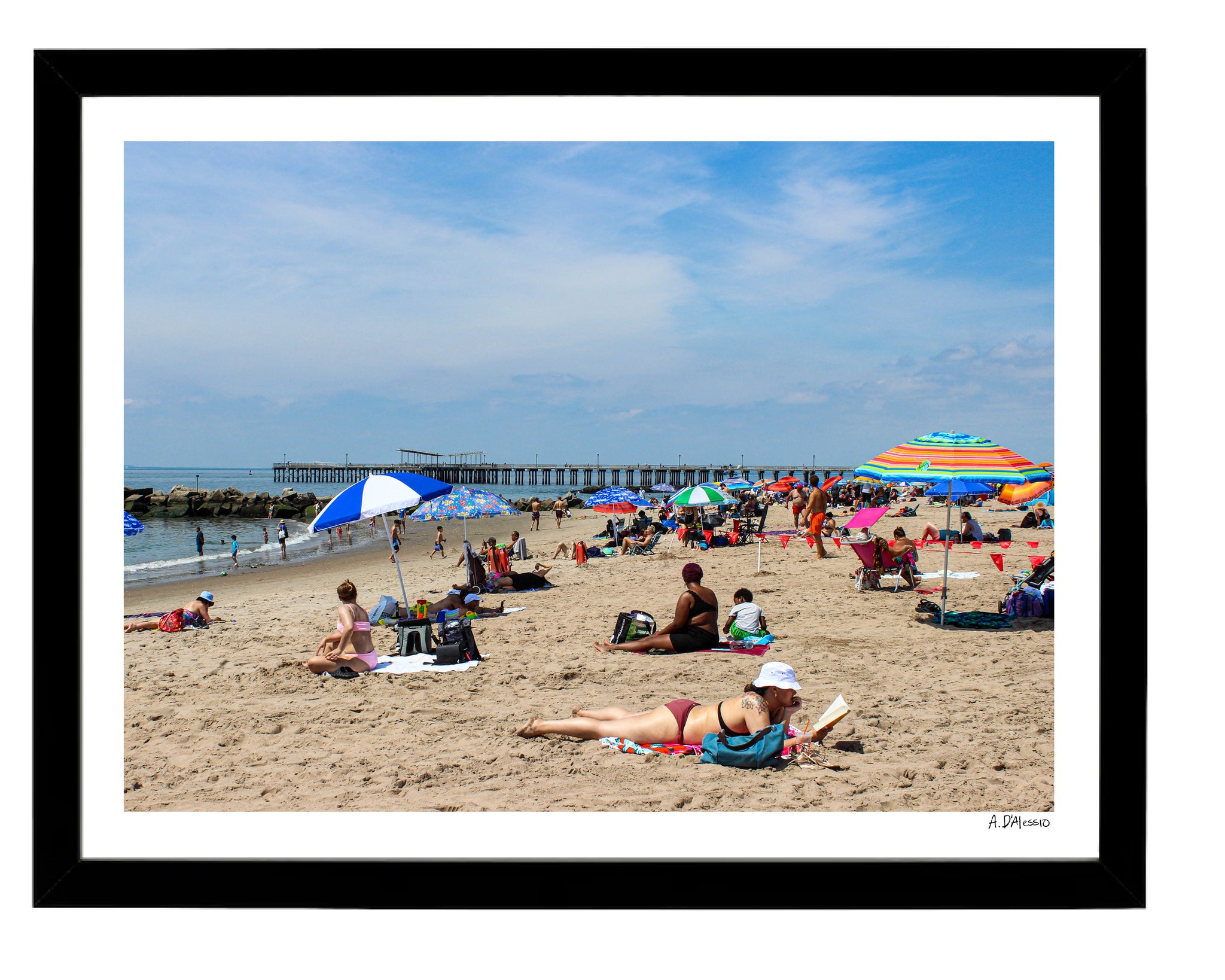12” x 16” New York City art print. Original fine art photography. Coney Island Beach Day. Brooklyn, New York