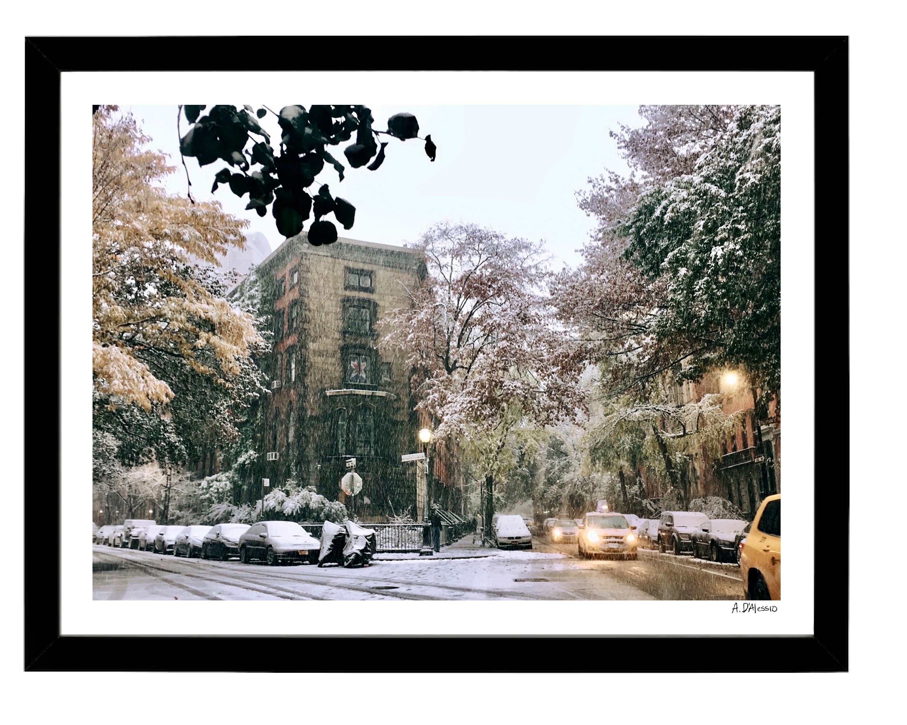 12” x 16” New York City art print. Original fine art photography. New York Snowstorm