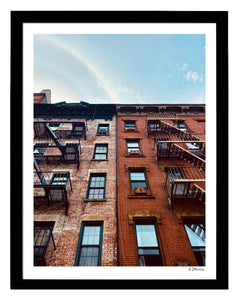 12” x 16” New York City art print. Original fine art photography.  Rainbows in Tribeca